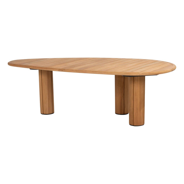 Taste 4SO Corsica Tisch Kieselform Teak 240 x 130 cm
