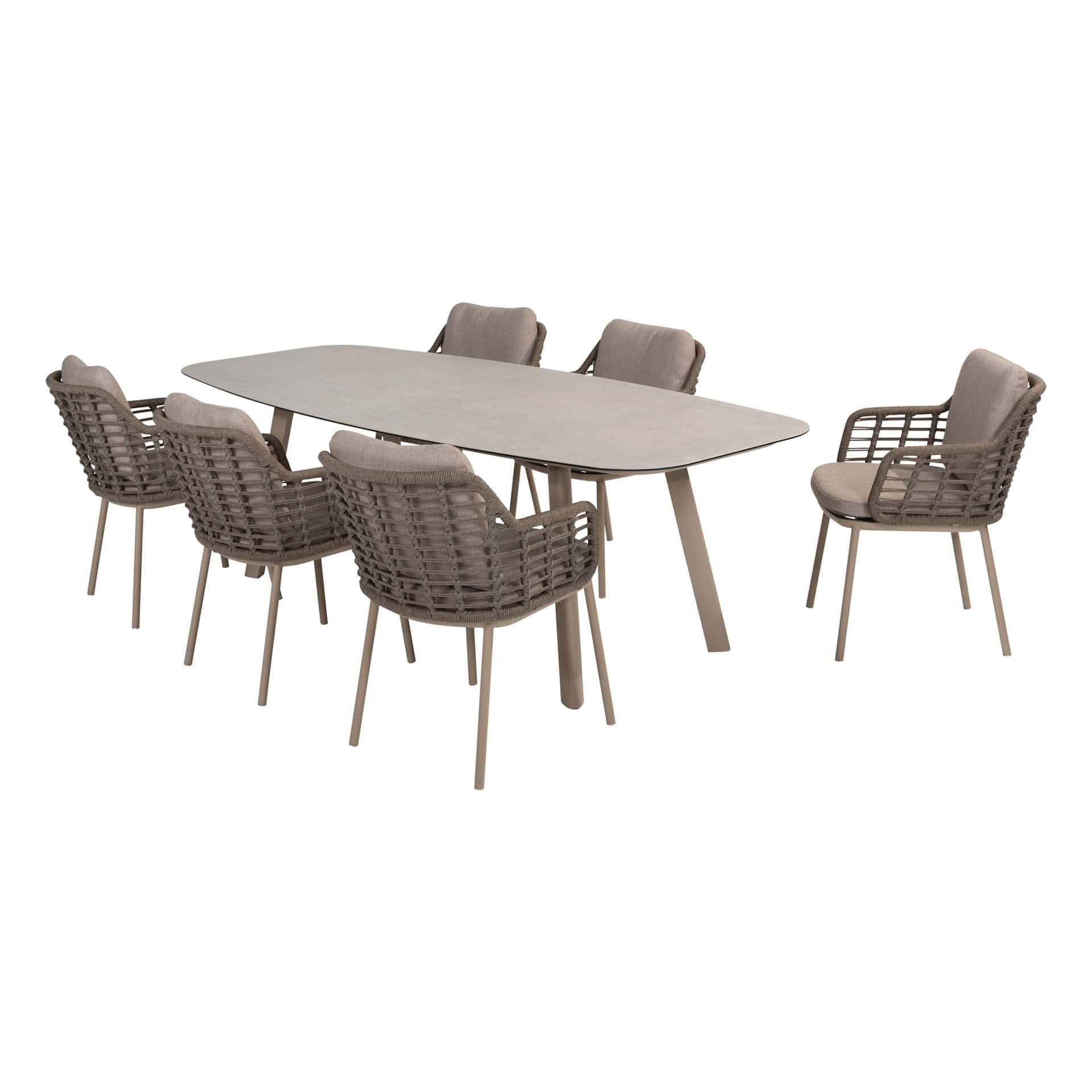 4SO Puglia dining set (6 st.) met Manolo tafel 240x103cm - afbeelding 12