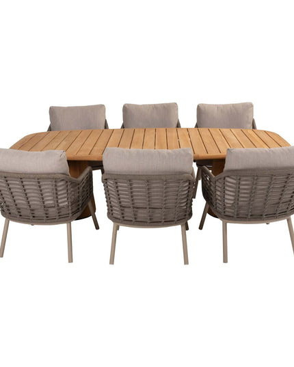 Taste 4SO Puglia niedriger Esstuhl + Capri Low Ess Tisch Tisch ab 240 cm
