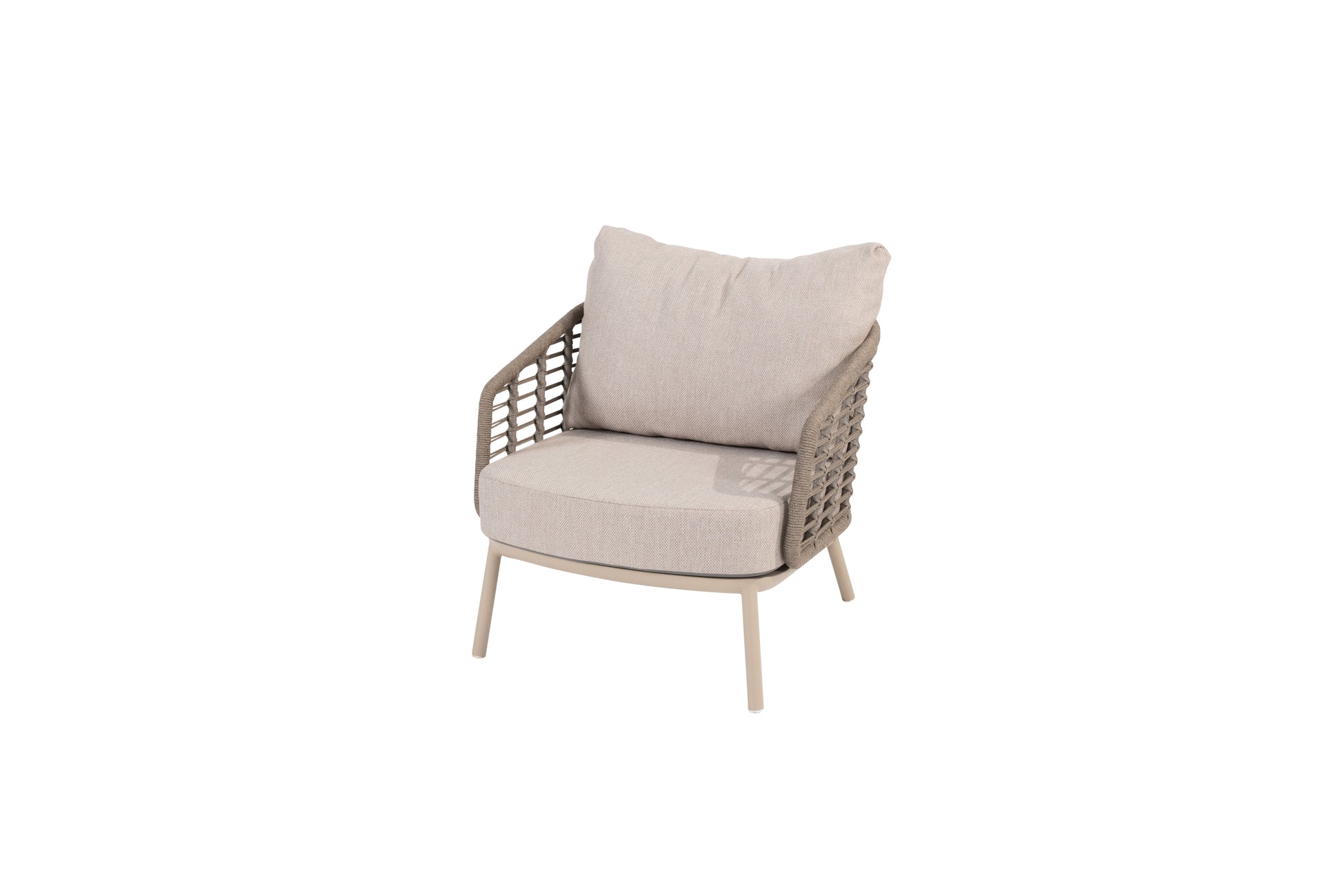 Puglia Lounge Chair Latte - Front View