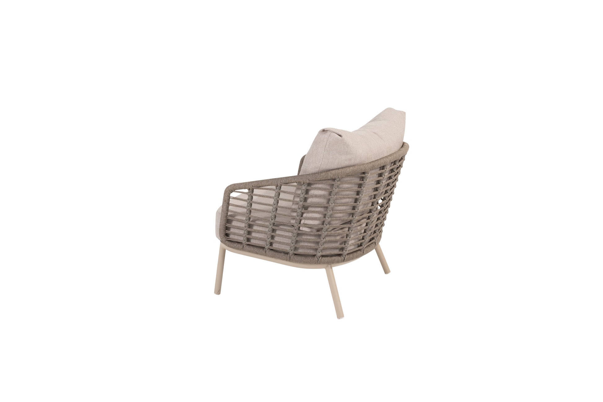 Puglia Lounge Chair Latte - Side View