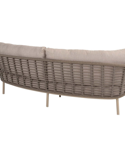 Taste 4SO Puglia Lounge Set 3-Sitzer-Lounge-Sofa + 2x Lounge Stuhl + Demi-Set von 2 Kaffeetischen Latte