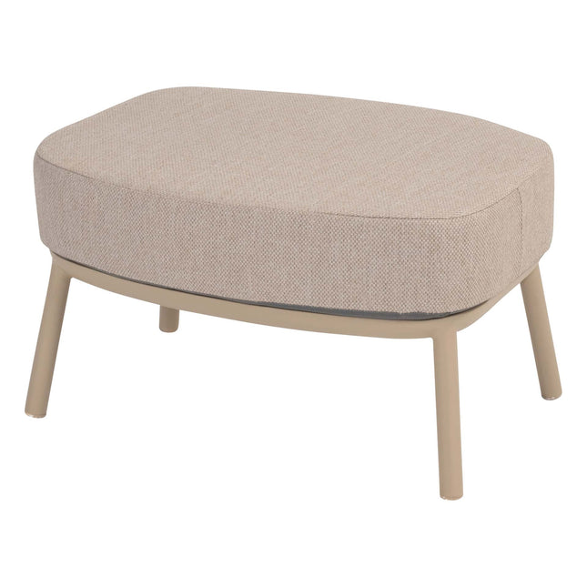 Taste 4SO Puglia Lounge Set Latte, 3-Sitzer-Lounge-Sofa + 2x Lounge Stuhl + Fußstopp