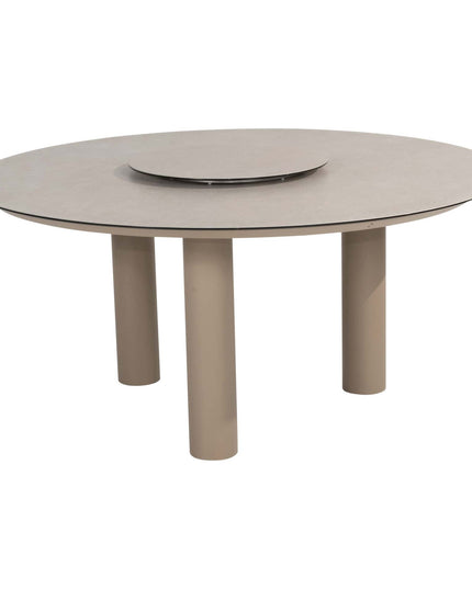 Taste 4SO Eva Dining + Donato Tisch mit bedrucktem Keramiktisch Top 160 Ø cm Latte
