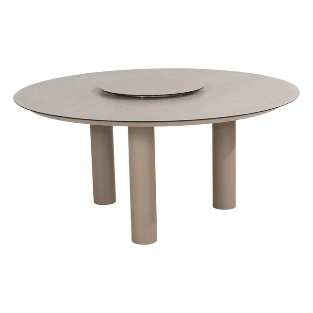 Taste 4SO Eva Dining + Donato Tisch mit bedrucktem Keramiktisch Top 160 Ø cm Latte