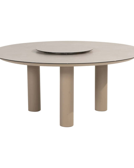 Taste 4SO Barista Essstuhl Latte + Donato Tisch Keramik Latte 160 Ø CM + Lazy Susan