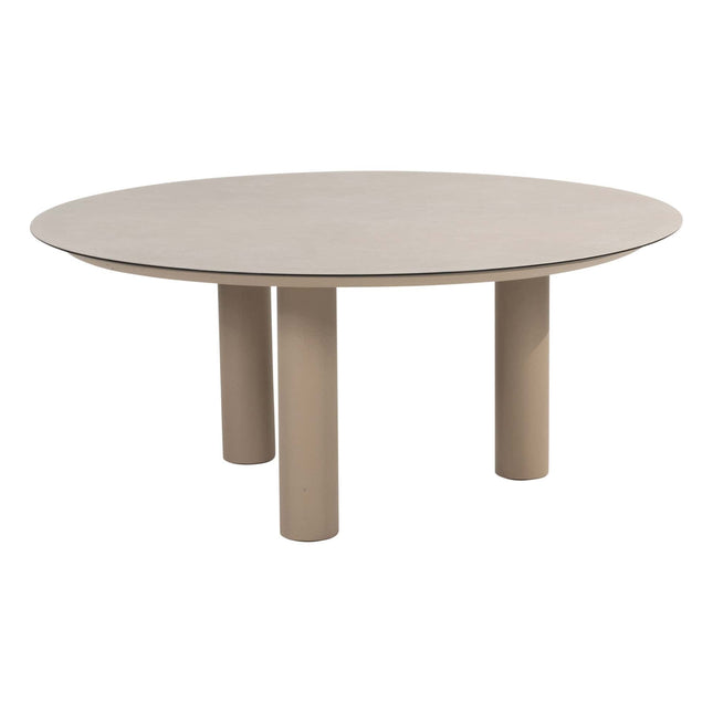4 Seasons Outdoor Fabrice Essstuhl Latte + Taste 4SO Donato Tisch Keramik Latte 160 Ø cm
