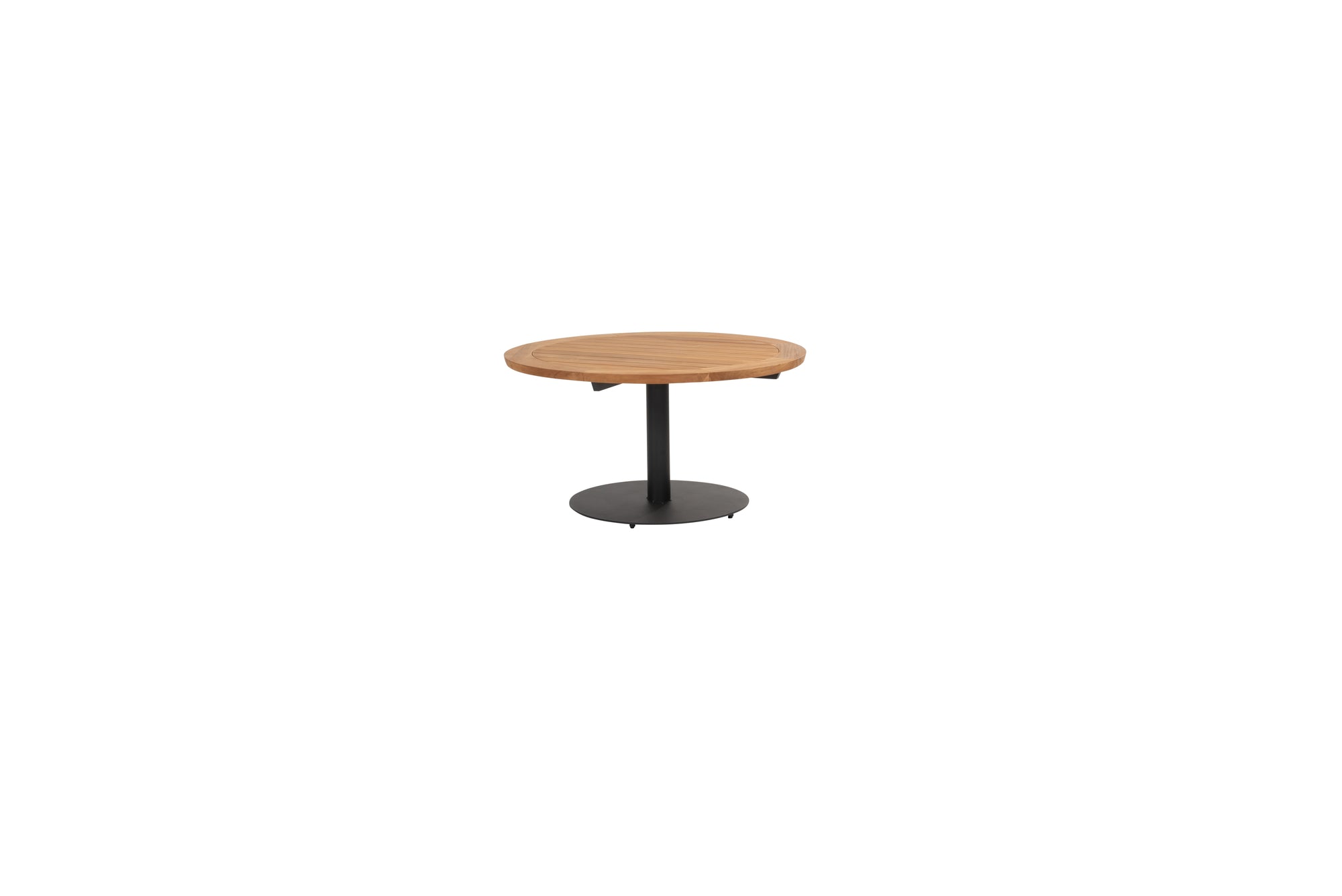 Saba low dining table Teak top 130cm with Anthracite base