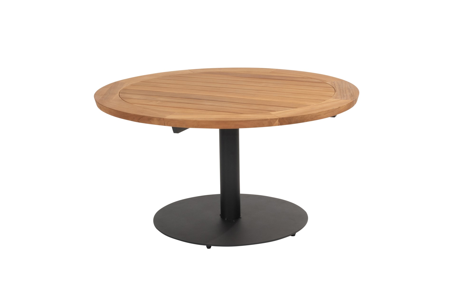 Saba low dining table Teak top 130cm with Anthracite base - View 2