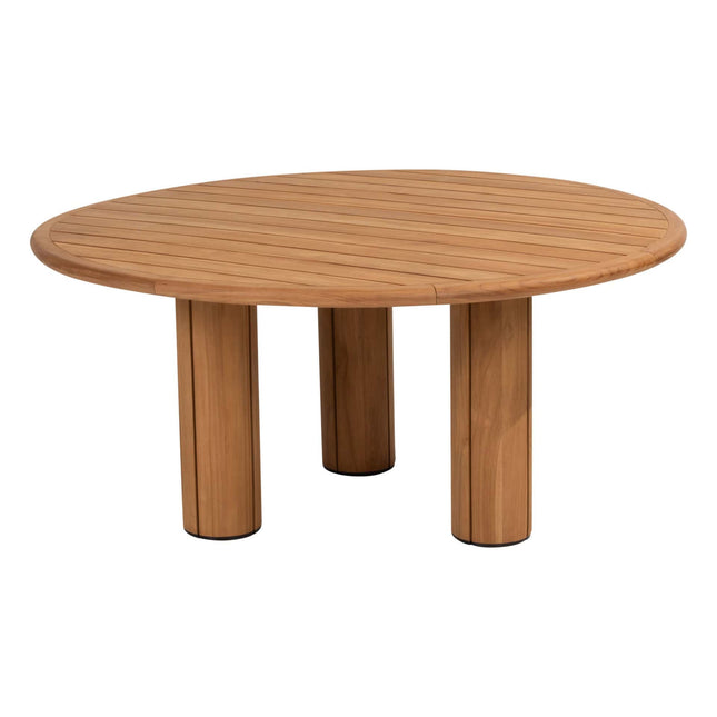 4 Seasons Outdoor Samos Essstuhl + Taste 4SO Corsica Tisch Teak 160 Ø CM