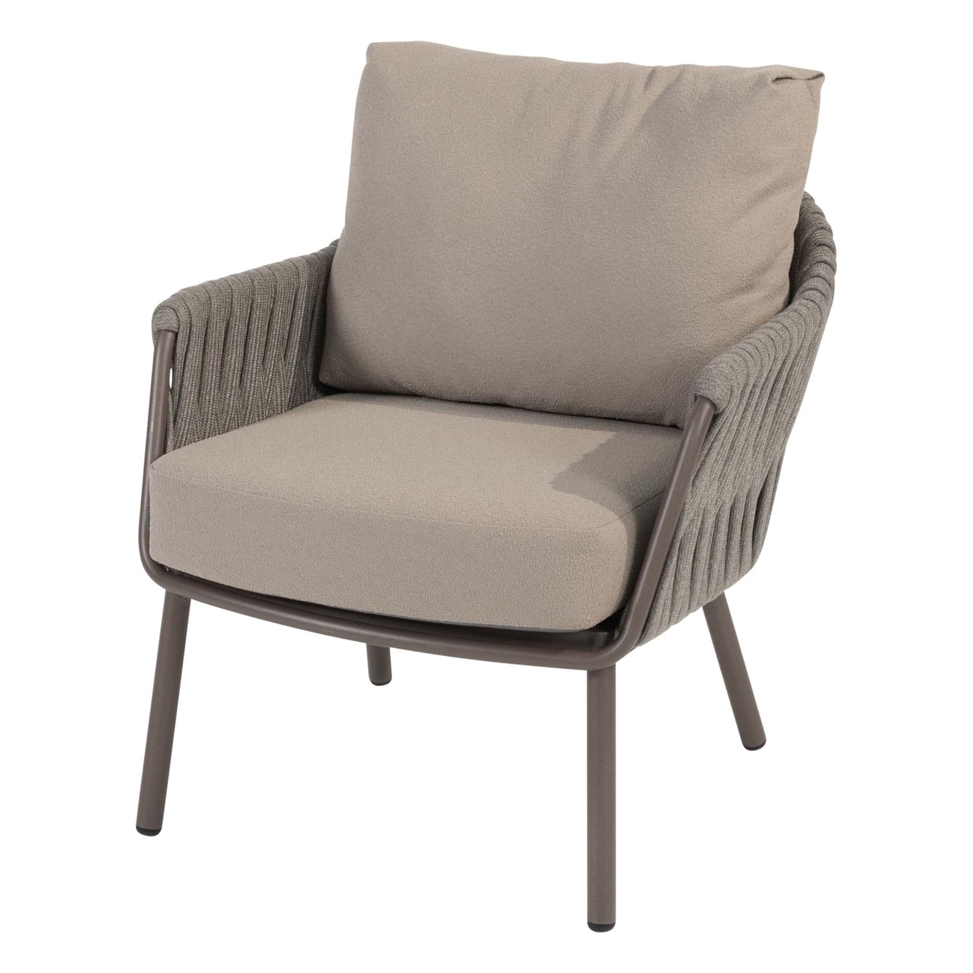 4SO Cannes low dining set met Donato tafel ⌀160cm