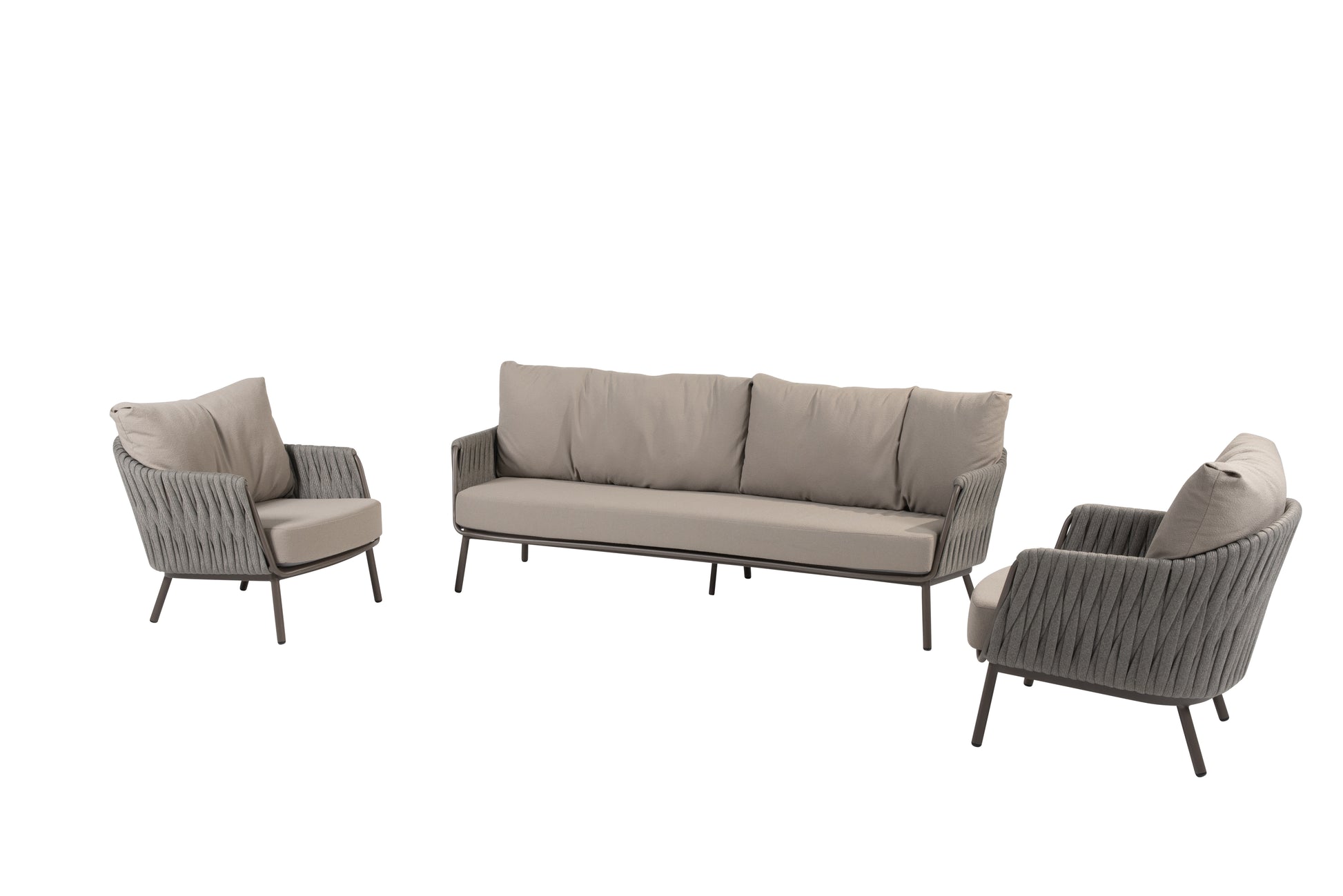 Taste 4SO Cannes loungeset: 3-zits bank + 2x lounge stoel