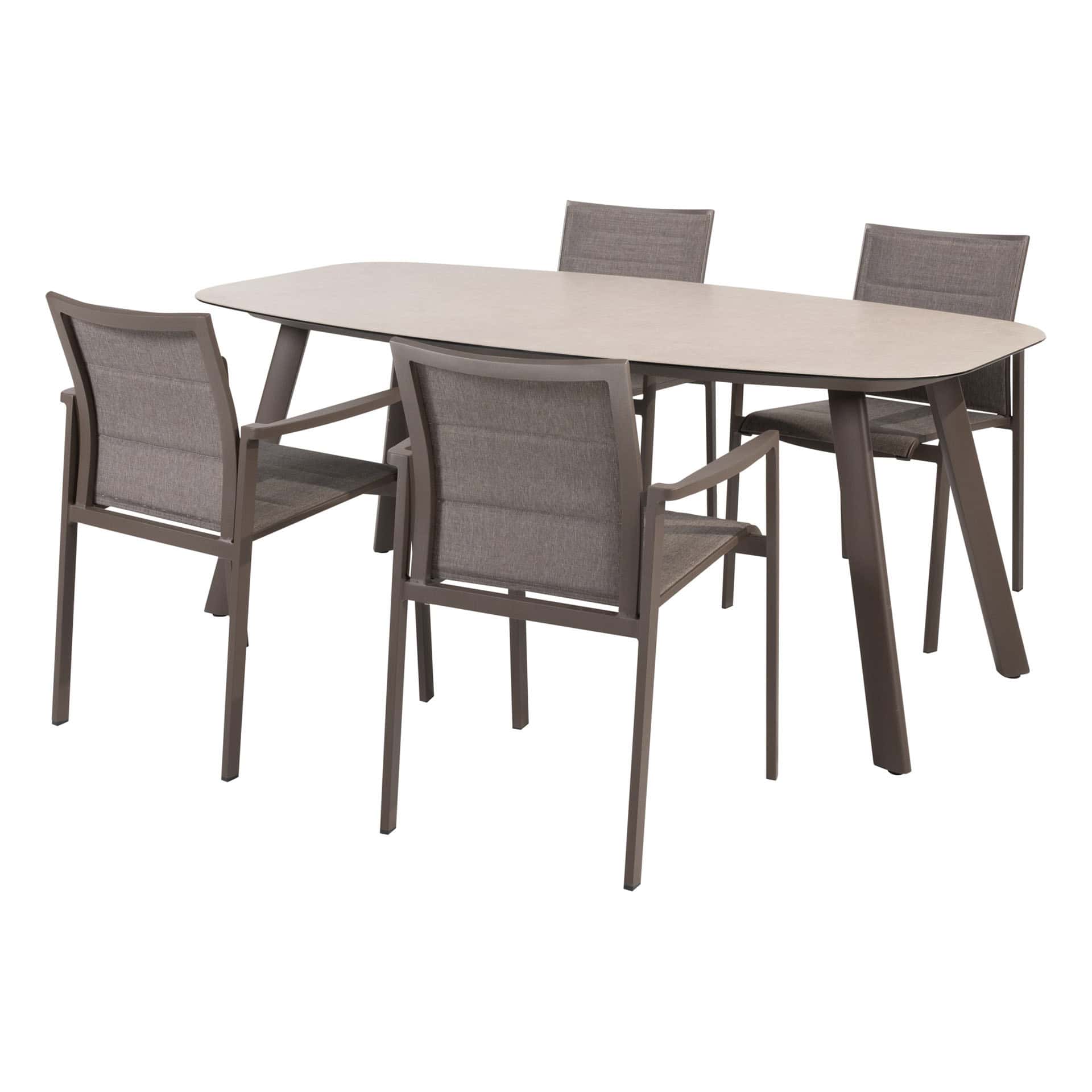 4SO Cortina dining set (4 st.) met Manolo tafel 180x95cm - afbeelding 2