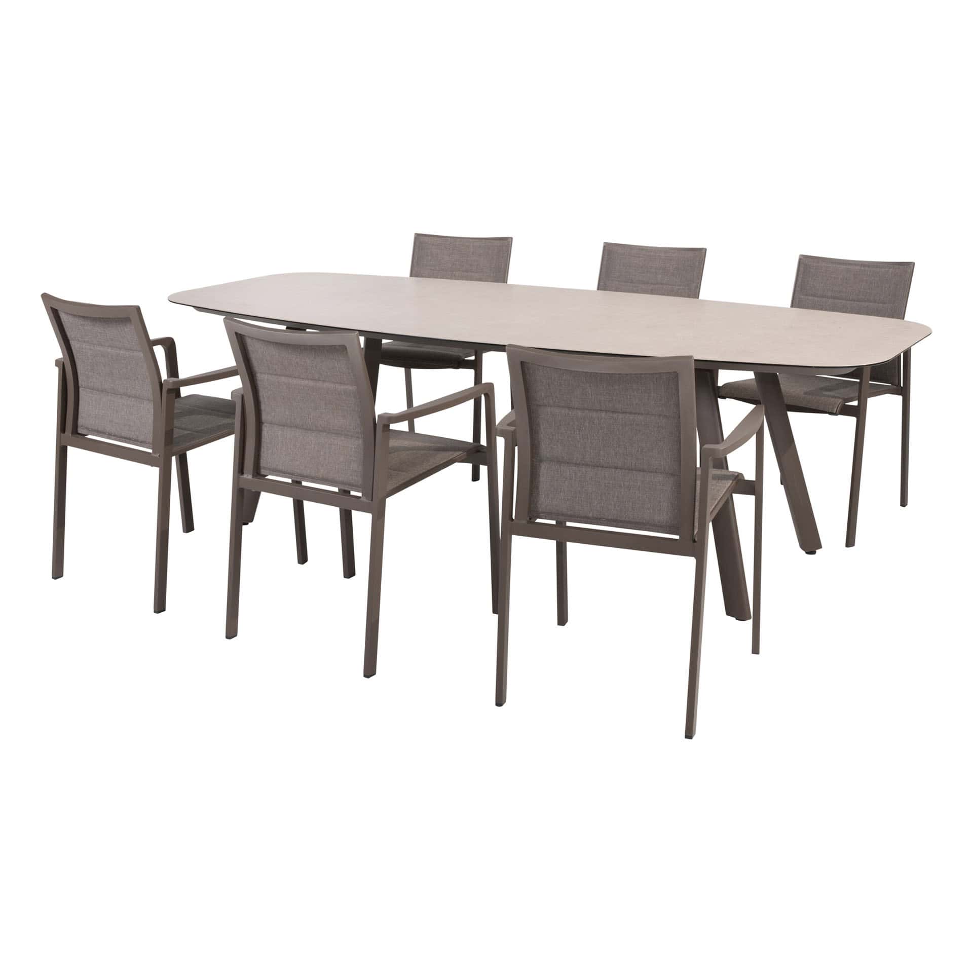 4SO Cortina dining set (6 st.) met Manolo tafel 240x103cm - afbeelding 9