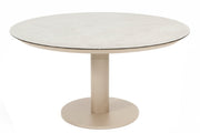 Sarah low dining table Latte with ceramic print top 130cm