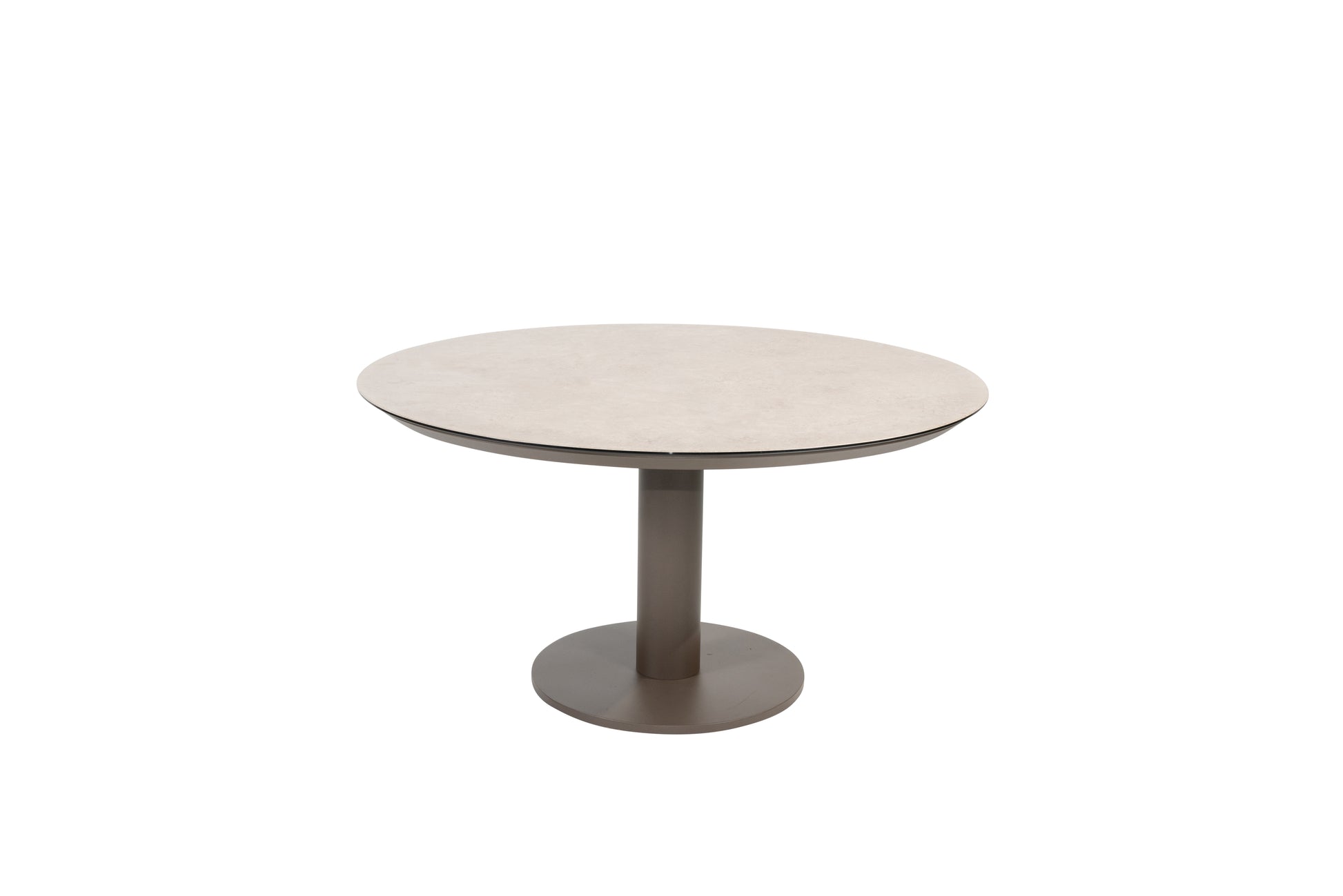 Sarah low dining table Terre with ceramic print top 130cm