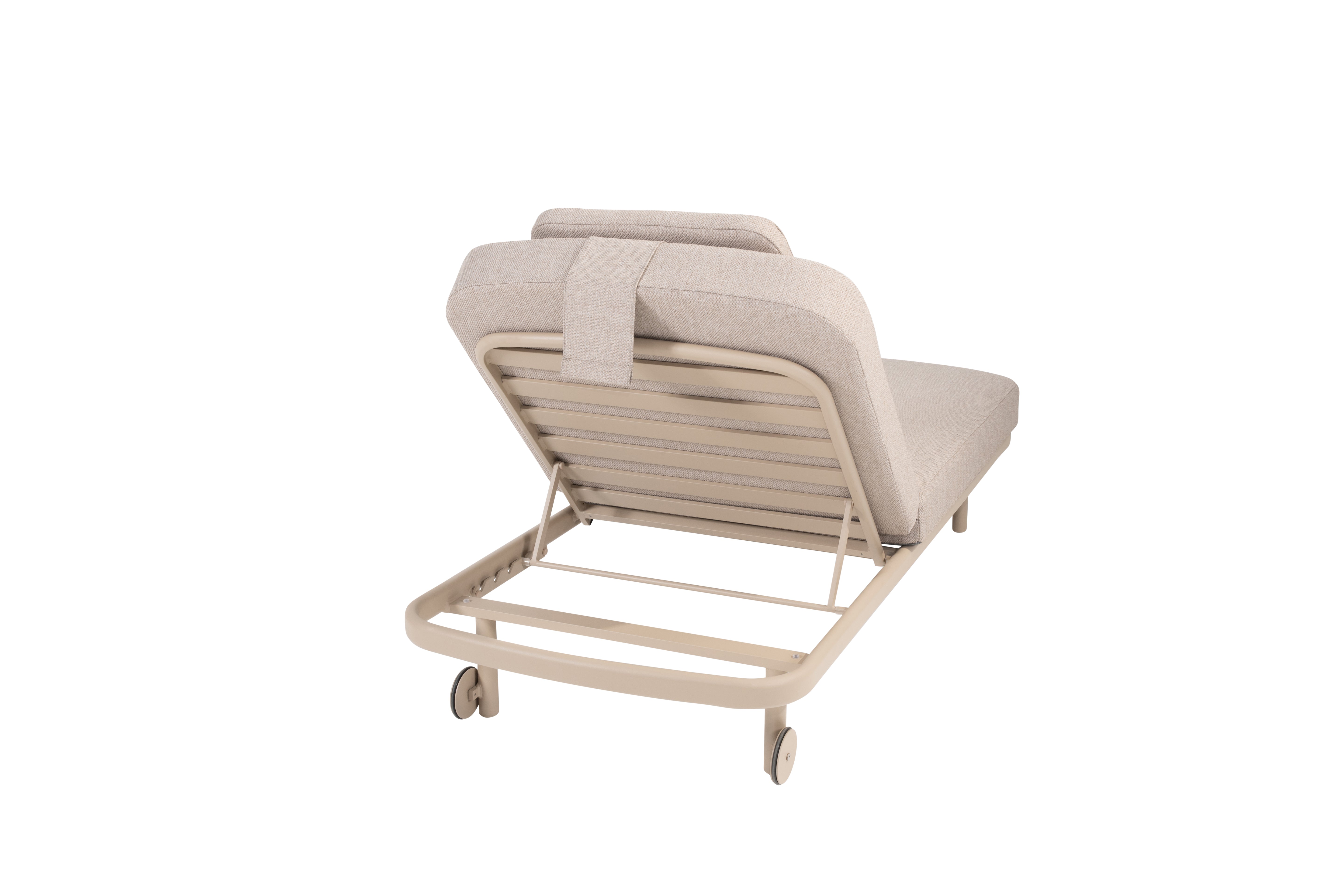 Taste 4SO Milano sunbed latte with cushion and headrest - SKU 91846