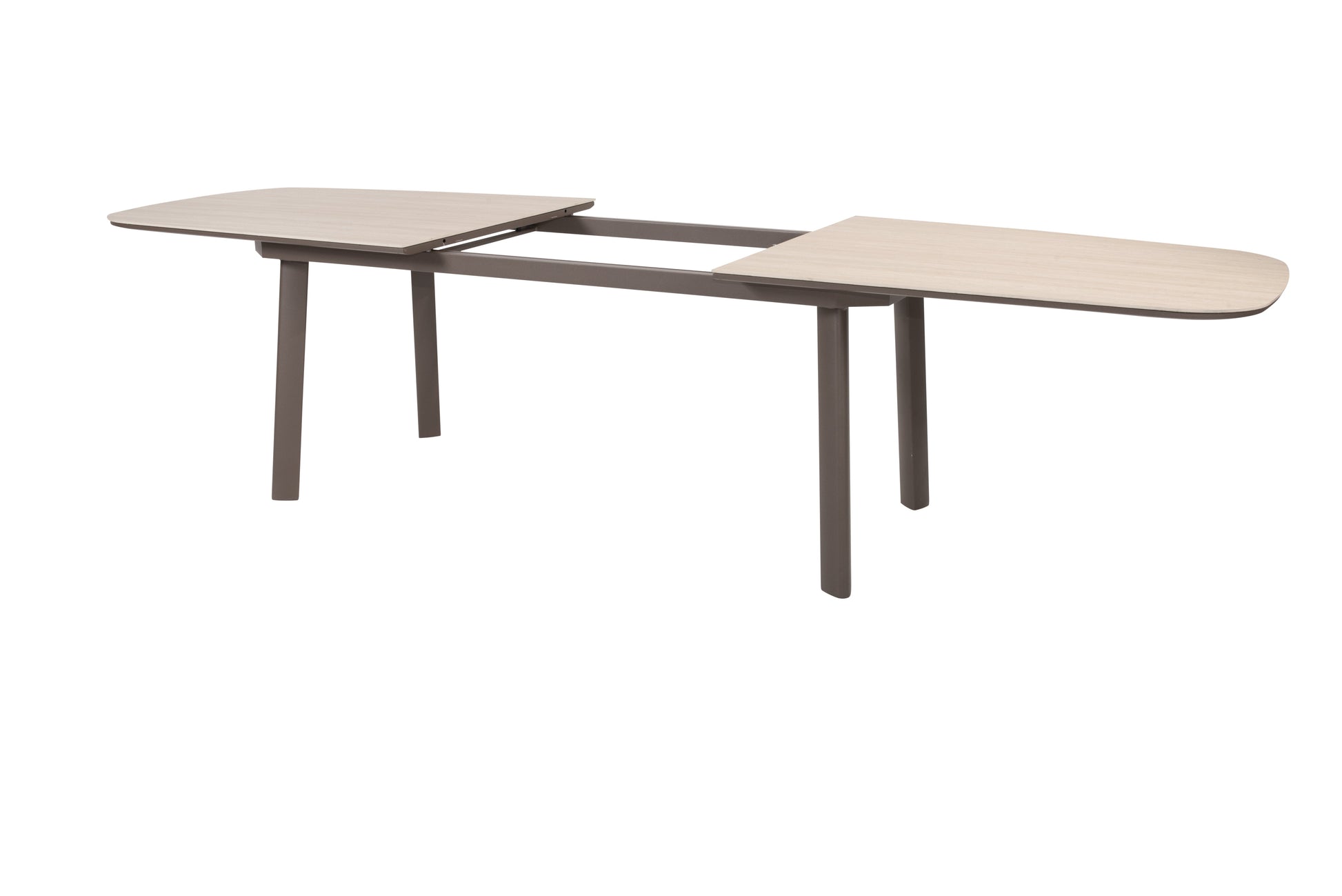 Taste 4SO Manolo extending table terre/ceramic travertin 230 - 290 cm barrel - SKU 91854