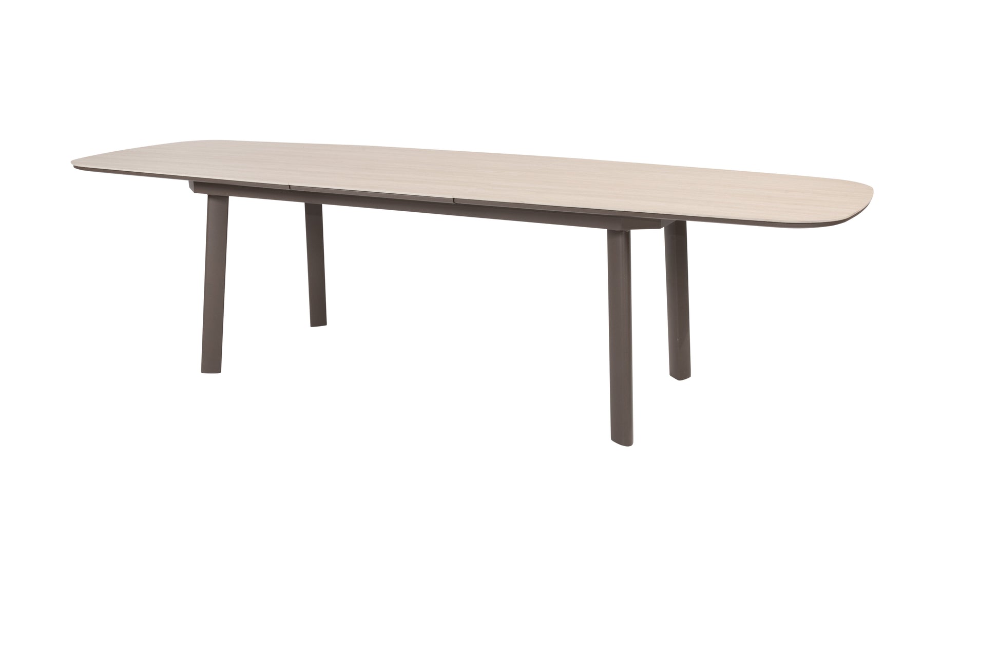 Taste 4SO Manolo extending table terre/ceramic travertin 230 - 290 cm barrel - SKU 91854