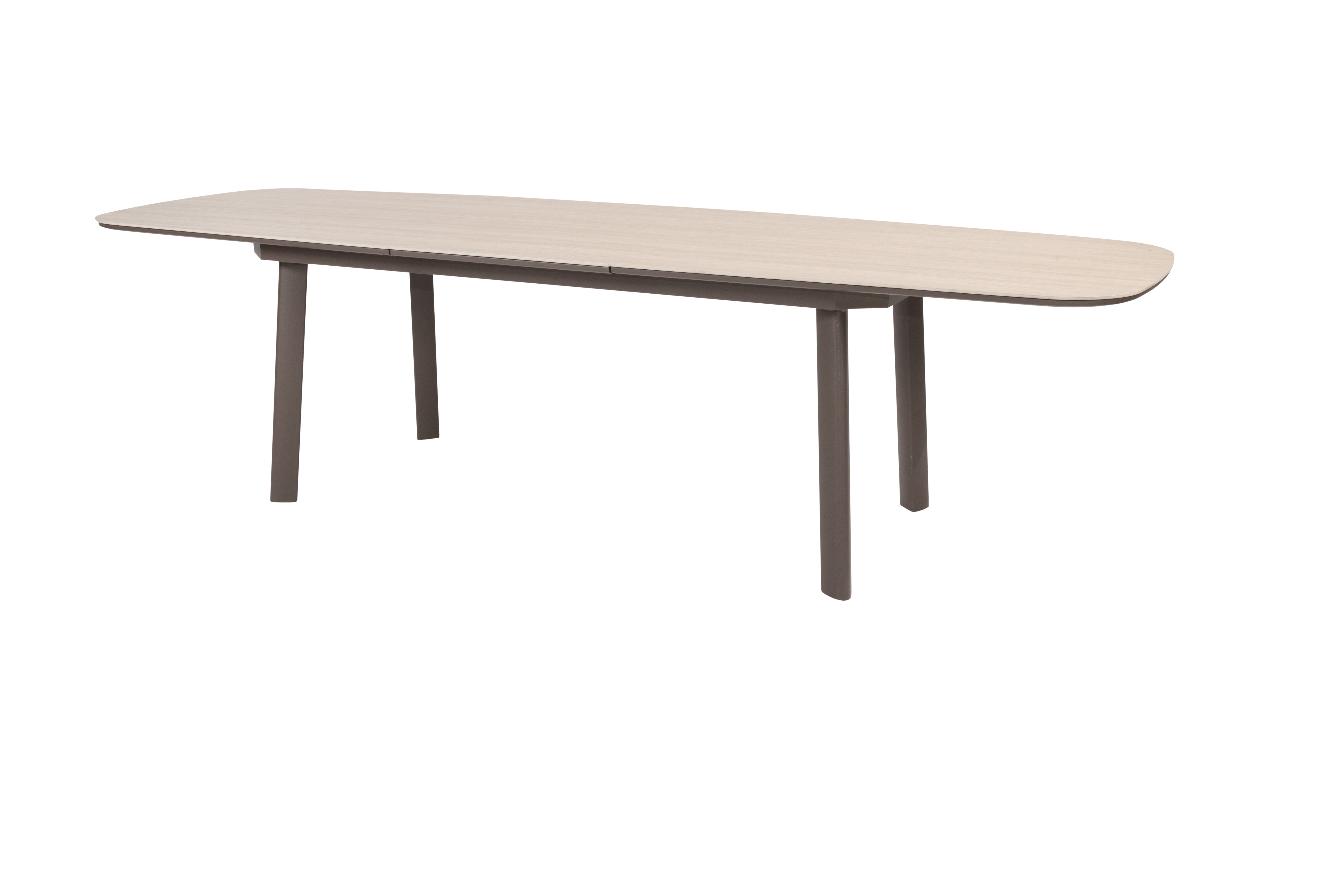 Taste 4SO Manolo extending table terre/ceramic travertin 230 - 290 cm barrel - SKU 91854