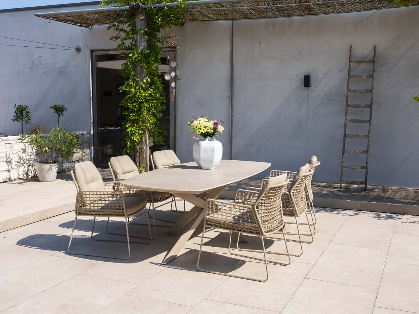 4SO Albano dining set (6 st.) + Taste 4SO Prado tafel 240x105cm - afbeelding 3
