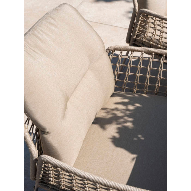 Taste 4SO Albano Essstuhl + Prado Tisch mit Keramik -Tisch -Top -Fass -Latte 240 cm