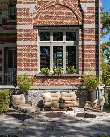 4 Seasons Outdoor -Geschmack 4SO Albano Lounge Set + Verdi Kaffeetische