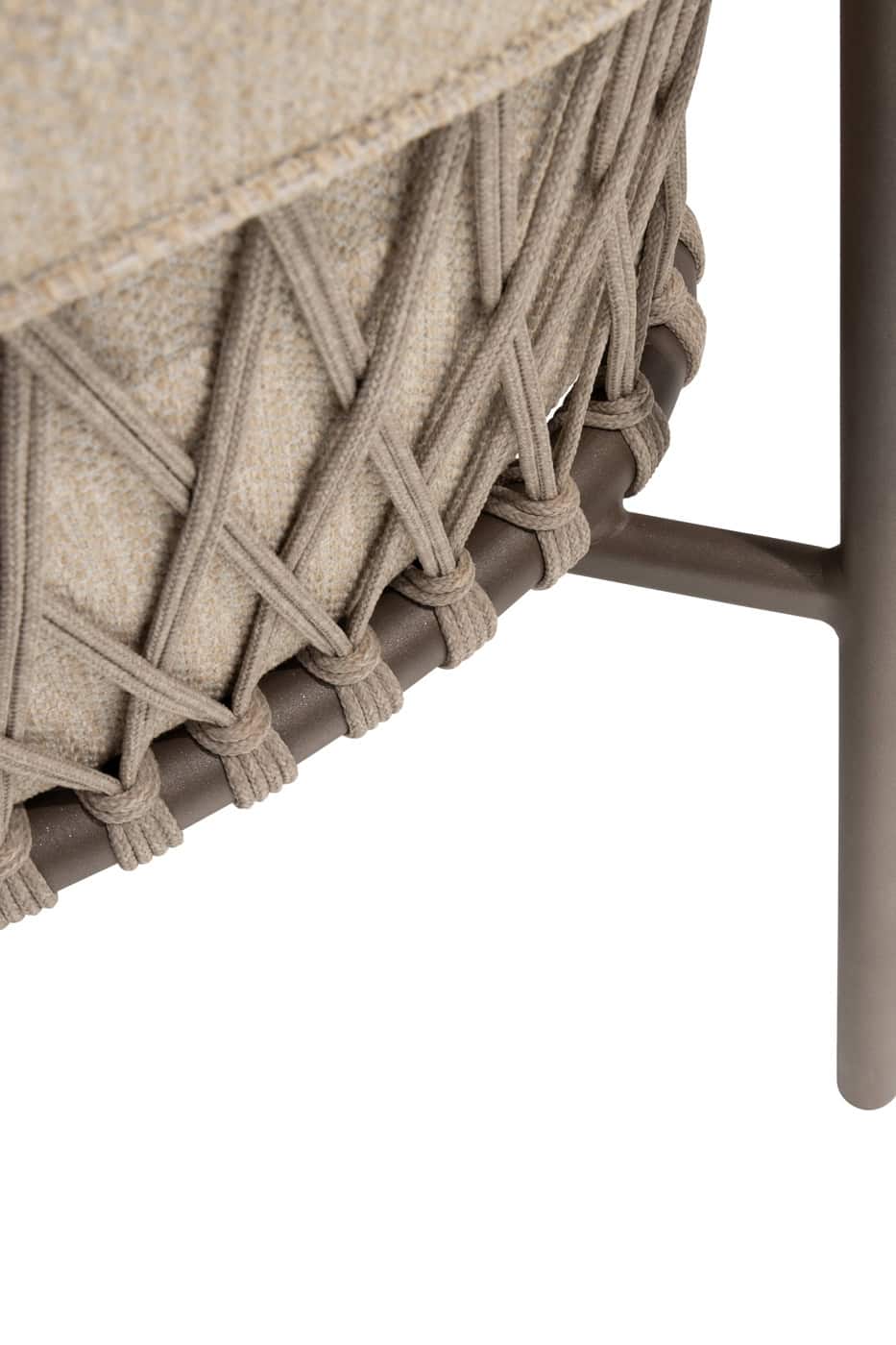 4SO Allora dining set terre (6 st.) met Arizona tafel ⌀160cm