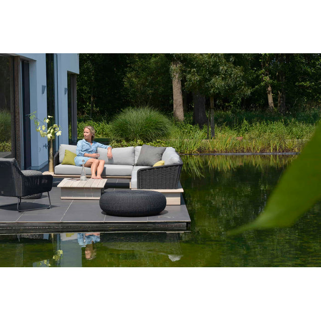 4 Seasons Outdoor Makkaron Couchtisch 95 cm Ø Anthrazit