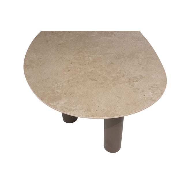 4 Seasons Outdoor Moretti High Back Speisesuhl + Arizona Tisch Keramikblatt Kieselform 240 cm