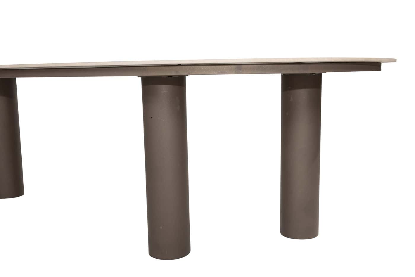 4SO Allora dining set terre (6 st.) met Arizona tafel 240x120cm