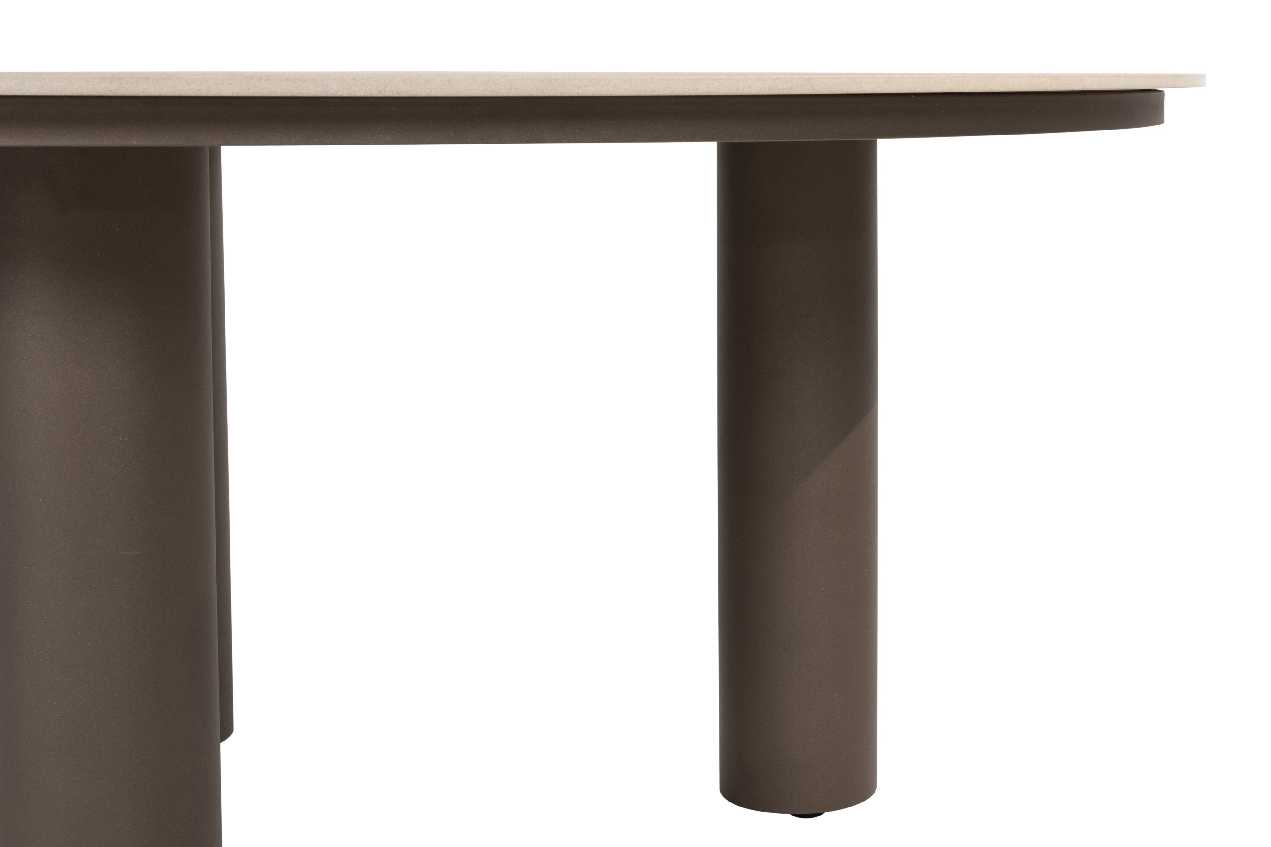 4 Seasons Outdoor Arizona dining table ceramic top 160cm with 3 legs Terre - Detail view
