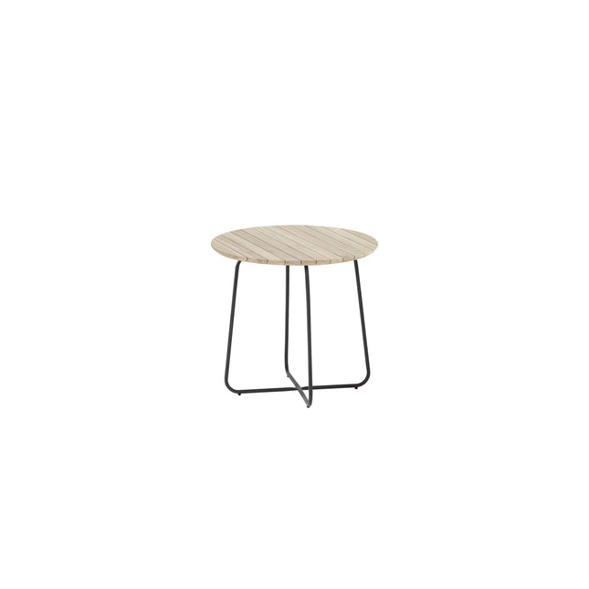 4 Seasons Outdoor Axel Seitentisch rund 45 cm Teaktisch -Tischoberteil