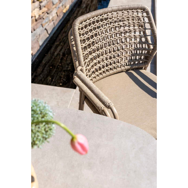 Taste 4SO Barista Essstuhl Latte + Liam Tisch mit Keramiktisch Top 240 cm