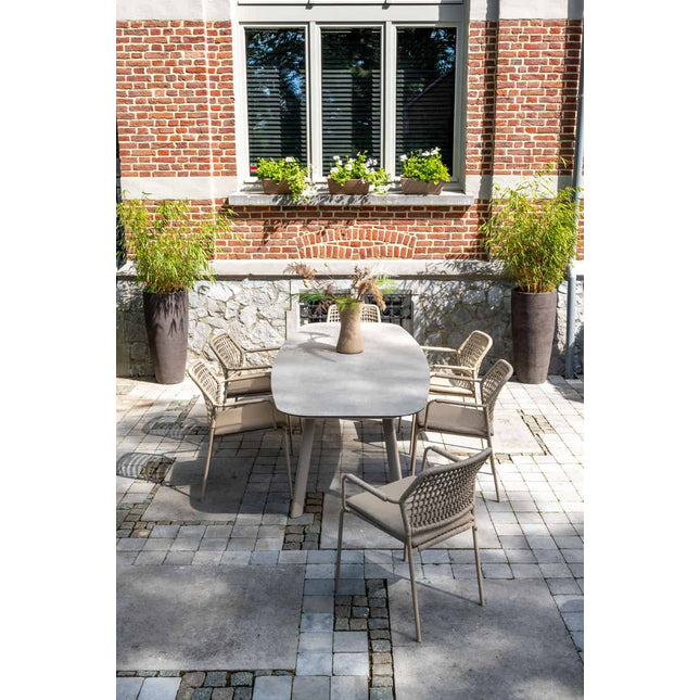 Taste 4SO Barista Dining Latte + Manolo Tisch Latte mit bedrucktem Keramiktisch -Top 240 cm