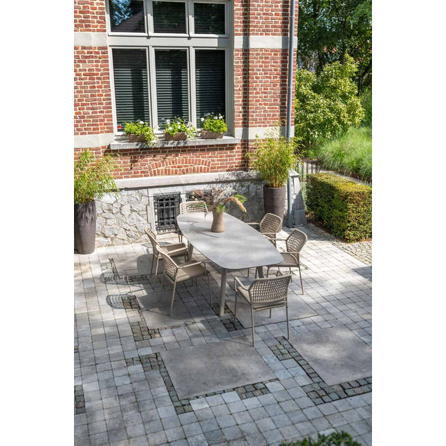 Taste 4SO Barista Dining Latte + Manolo Tisch Latte mit bedrucktem Keramiktisch -Top 240 cm