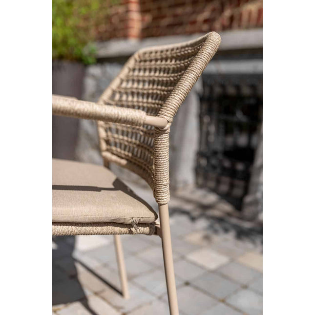 Taste 4SO Barista Essstuhl + Prado Tisch mit Keramiktisch Top Barrel Latte 240 cm