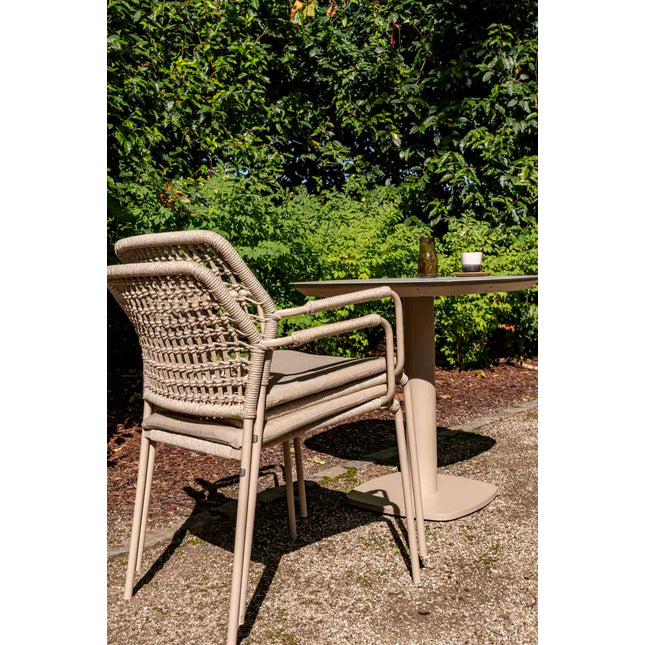 Taste 4SO Barista Essstuhl Latte + Liam Tisch mit Keramiktisch Top 240 cm