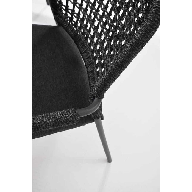 Taste 4SO Barista Dining Anthrazit + Prado Teaktabelle 130 Ø cm