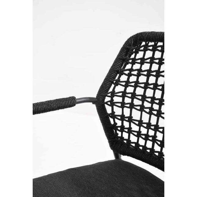 Taste 4SO Barista Dining Anthrazit + Prado Teak Tabelle 160 Ø cm