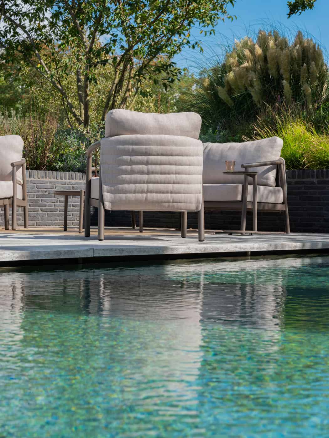 4SO Barolo lounge set terre incl. voetenbank + Taste 4SO Vic salontafel 30cm