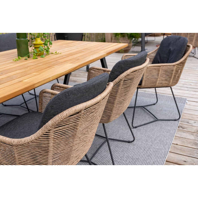 Taste 4SO Belmond Dining Chair Natural Inkl. 2 Kissen