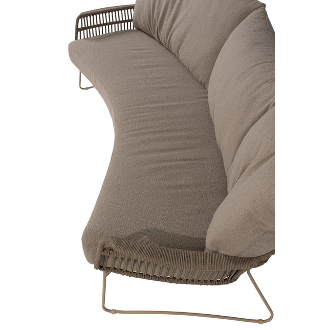 4 Seasons Outdoor Botanic Bio 3-Säse-Lounge-Sofa inkl. 3 Kissen