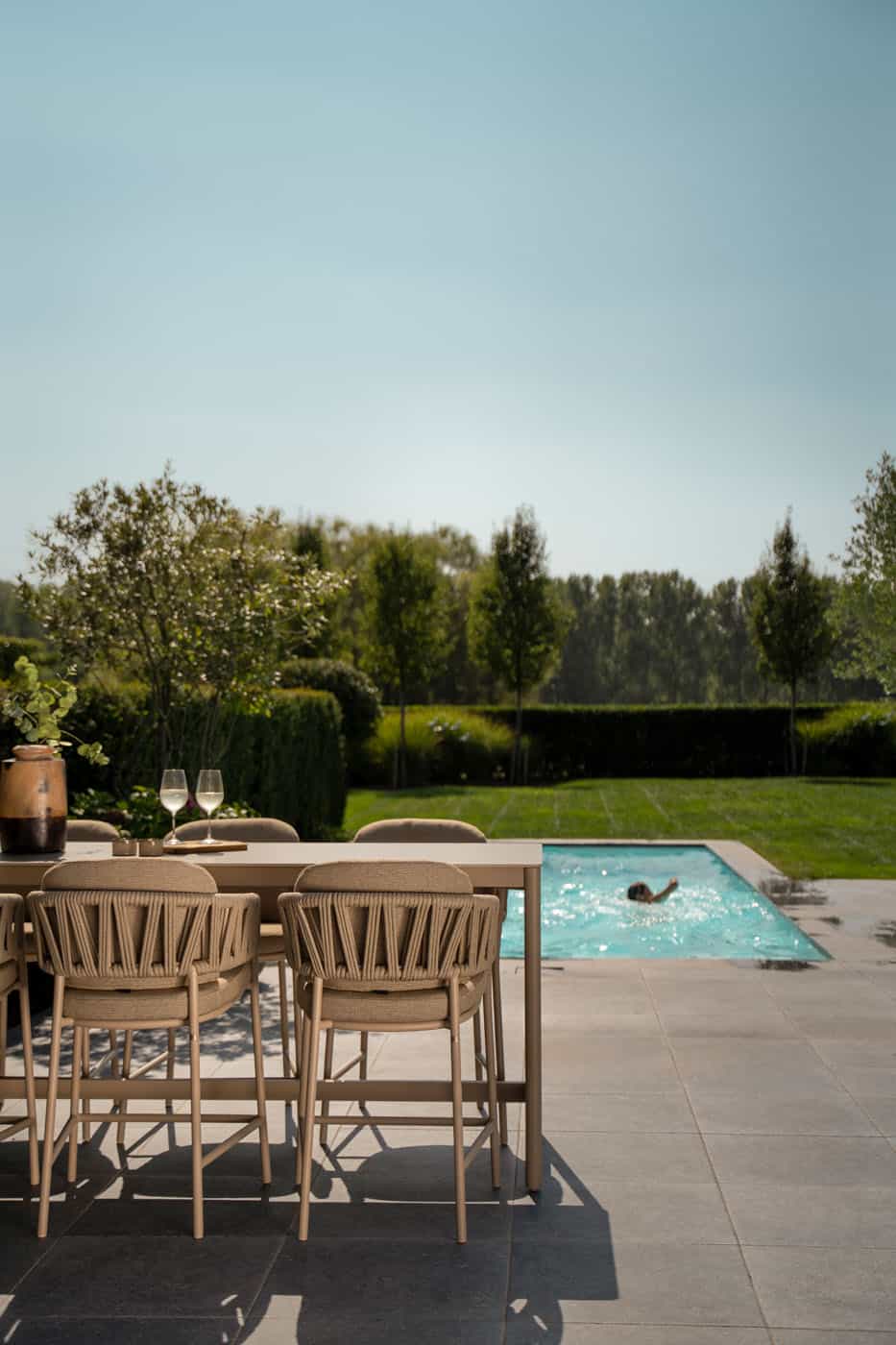 4SO Calma barset latte (6 st.) met Soho tafel 220x75cm