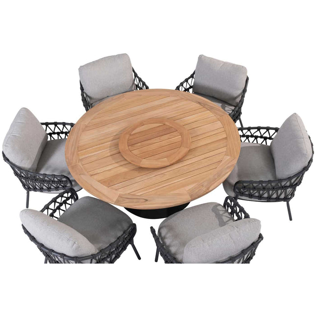 4 Seasons Outdoor Calpi Low Dining Chair inkl. 2 Kissen