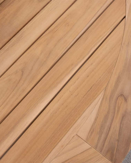 Taste 4SO Saba Low Dining Teak Tabelle 160 Ø CM Anthrazit -Chassis