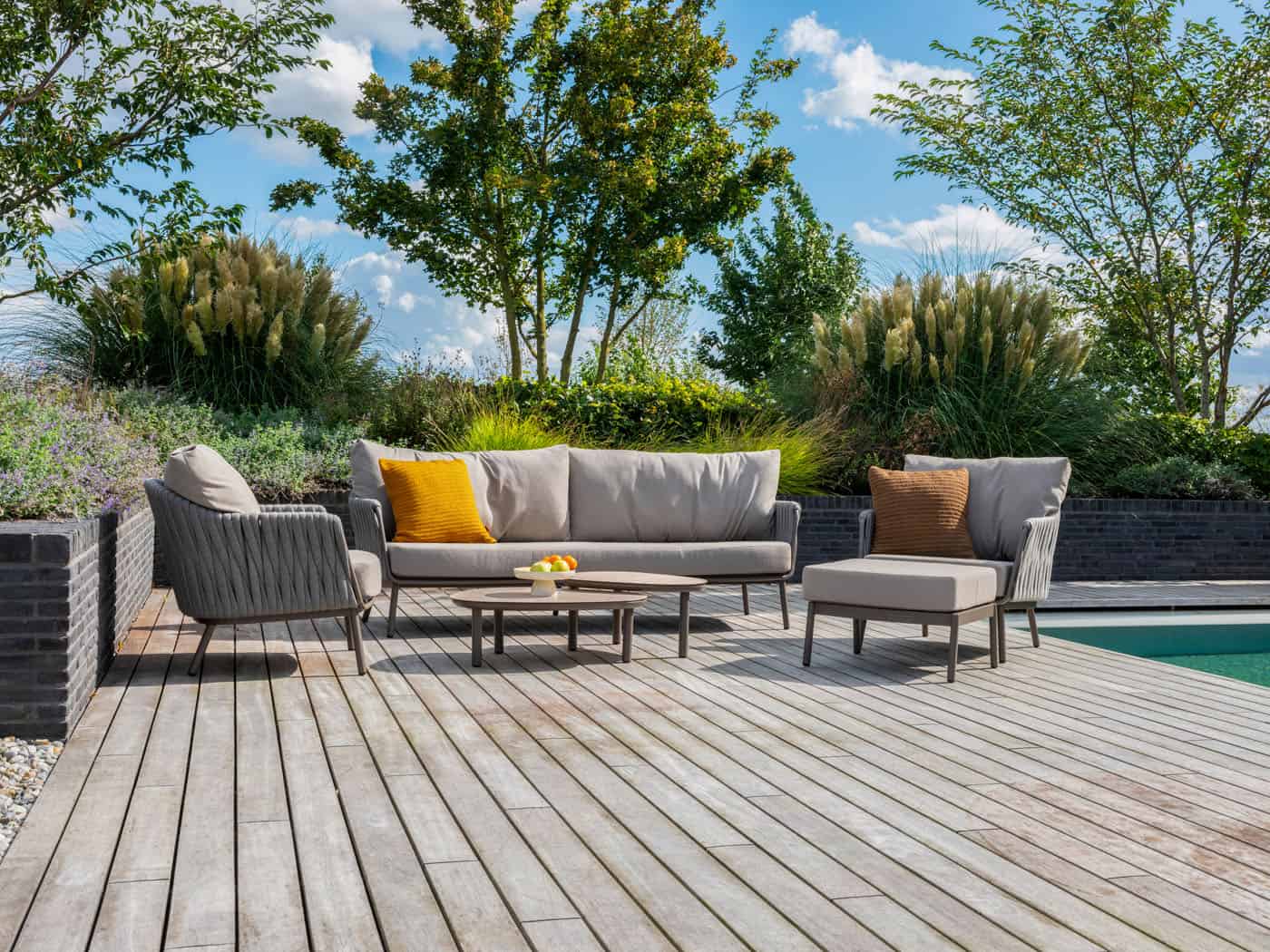 4SO Cannes lounge set terre incl. voetenbank - afbeelding 11