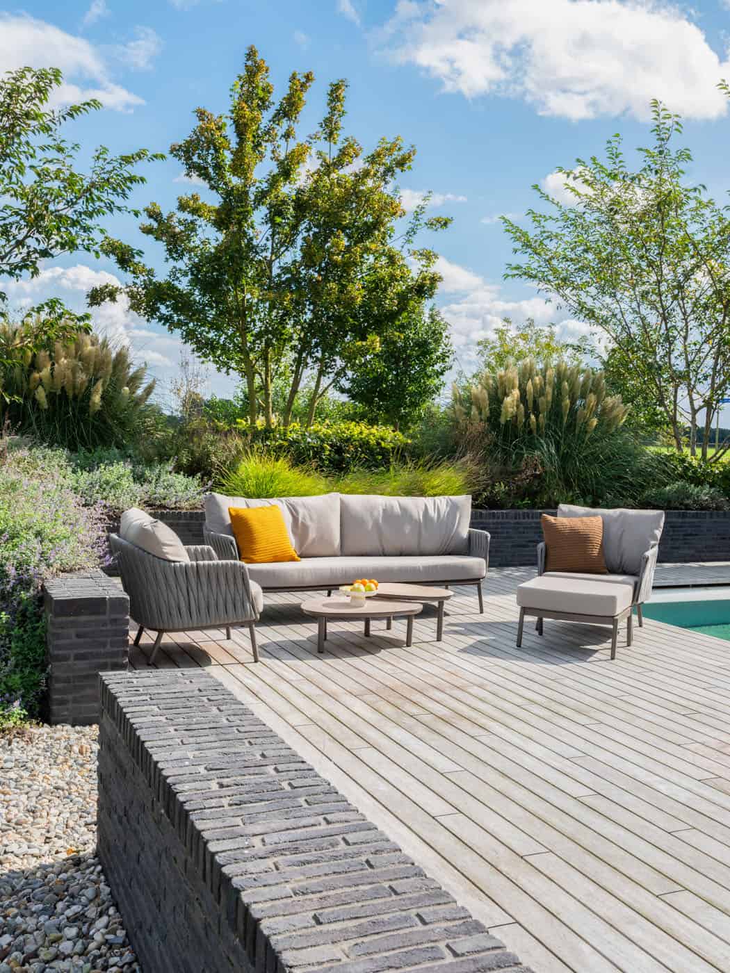 4SO Cannes lounge set terre incl. voetenbank - afbeelding 5