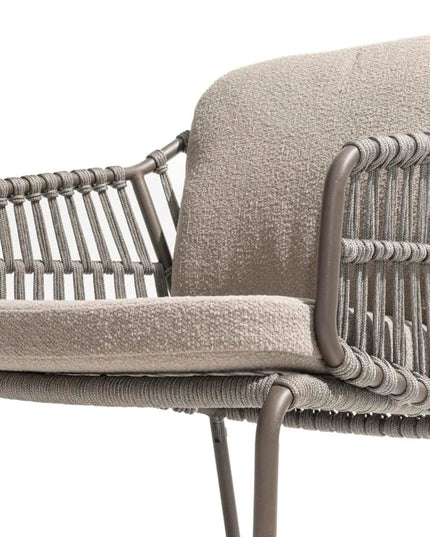 4 Jahreszeiten Outdoor Capalbio High Dining Chair + Taste 4so Liam High Ess Tisch mit Keramikblatt 220 cm