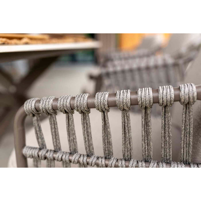 4 Seasons Outdoor Capalbio Essstuhl + Taste 4SO Liam Esstisch Teak 180 cm